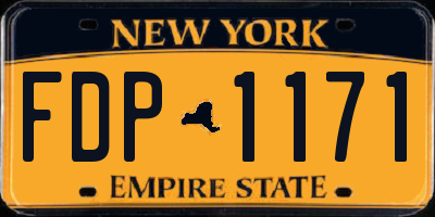 NY license plate FDP1171