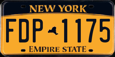 NY license plate FDP1175