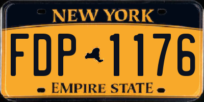 NY license plate FDP1176