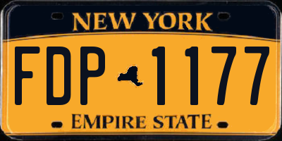 NY license plate FDP1177