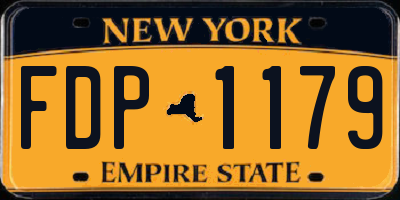 NY license plate FDP1179