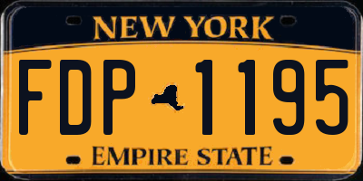 NY license plate FDP1195