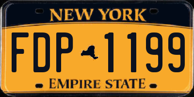 NY license plate FDP1199