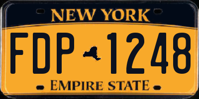 NY license plate FDP1248