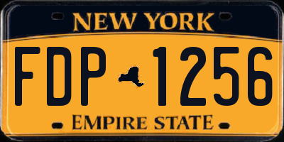 NY license plate FDP1256