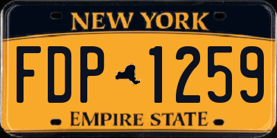 NY license plate FDP1259
