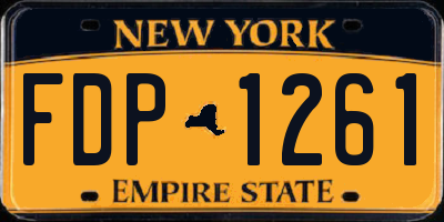 NY license plate FDP1261