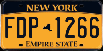 NY license plate FDP1266