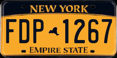 NY license plate FDP1267
