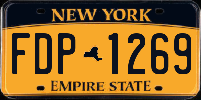NY license plate FDP1269