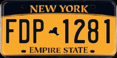 NY license plate FDP1281