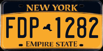 NY license plate FDP1282