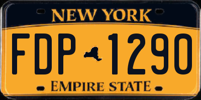 NY license plate FDP1290
