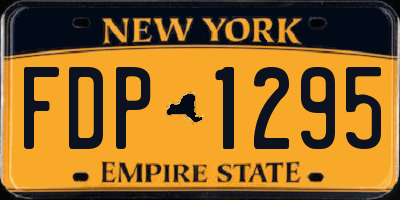 NY license plate FDP1295