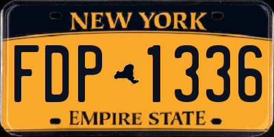 NY license plate FDP1336