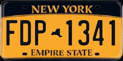 NY license plate FDP1341