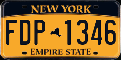 NY license plate FDP1346