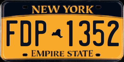 NY license plate FDP1352