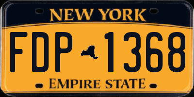 NY license plate FDP1368
