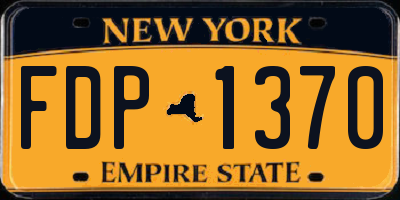 NY license plate FDP1370