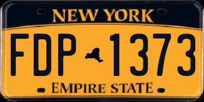 NY license plate FDP1373