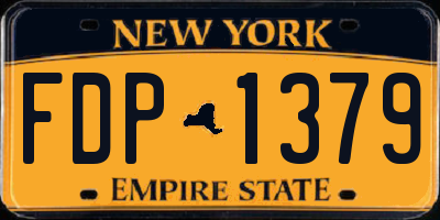 NY license plate FDP1379