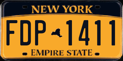 NY license plate FDP1411