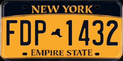 NY license plate FDP1432