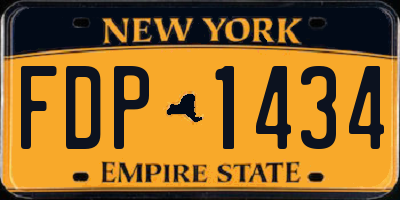 NY license plate FDP1434