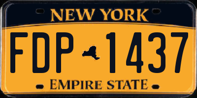NY license plate FDP1437