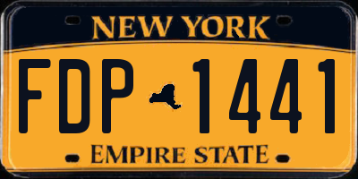 NY license plate FDP1441