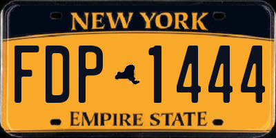 NY license plate FDP1444