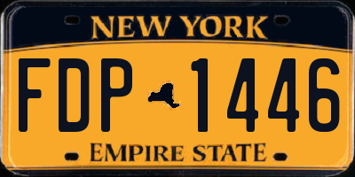 NY license plate FDP1446