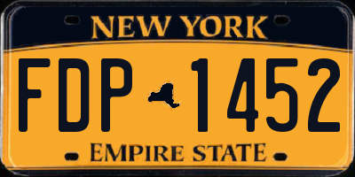 NY license plate FDP1452