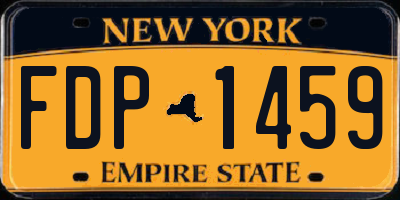 NY license plate FDP1459