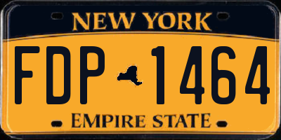 NY license plate FDP1464