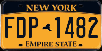 NY license plate FDP1482