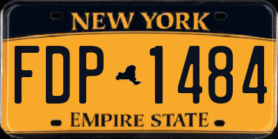NY license plate FDP1484
