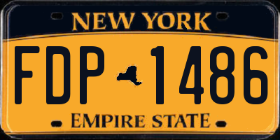 NY license plate FDP1486