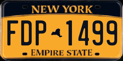 NY license plate FDP1499