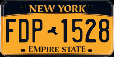 NY license plate FDP1528