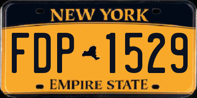 NY license plate FDP1529