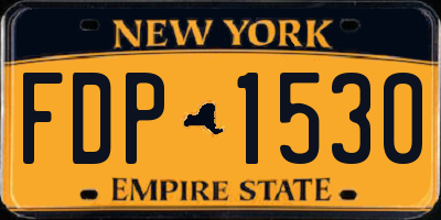 NY license plate FDP1530