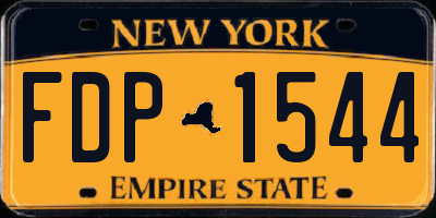 NY license plate FDP1544