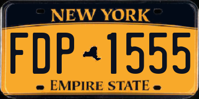 NY license plate FDP1555