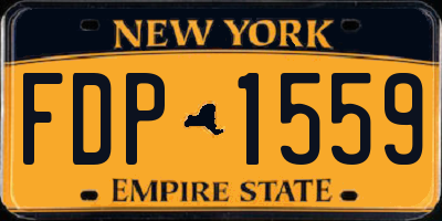 NY license plate FDP1559
