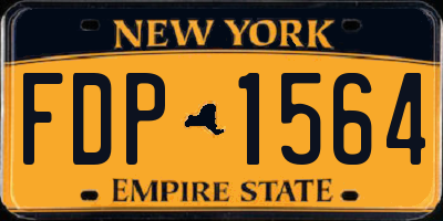 NY license plate FDP1564