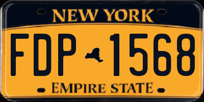 NY license plate FDP1568