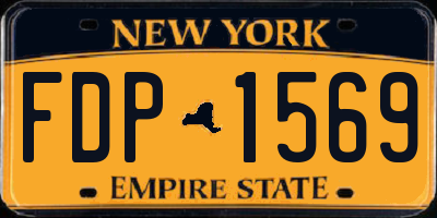 NY license plate FDP1569