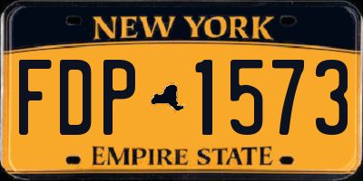 NY license plate FDP1573
